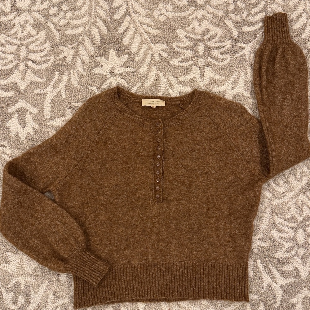 Sezane Leon Jumper Brown Women's Sweater - Picture 4 of 10